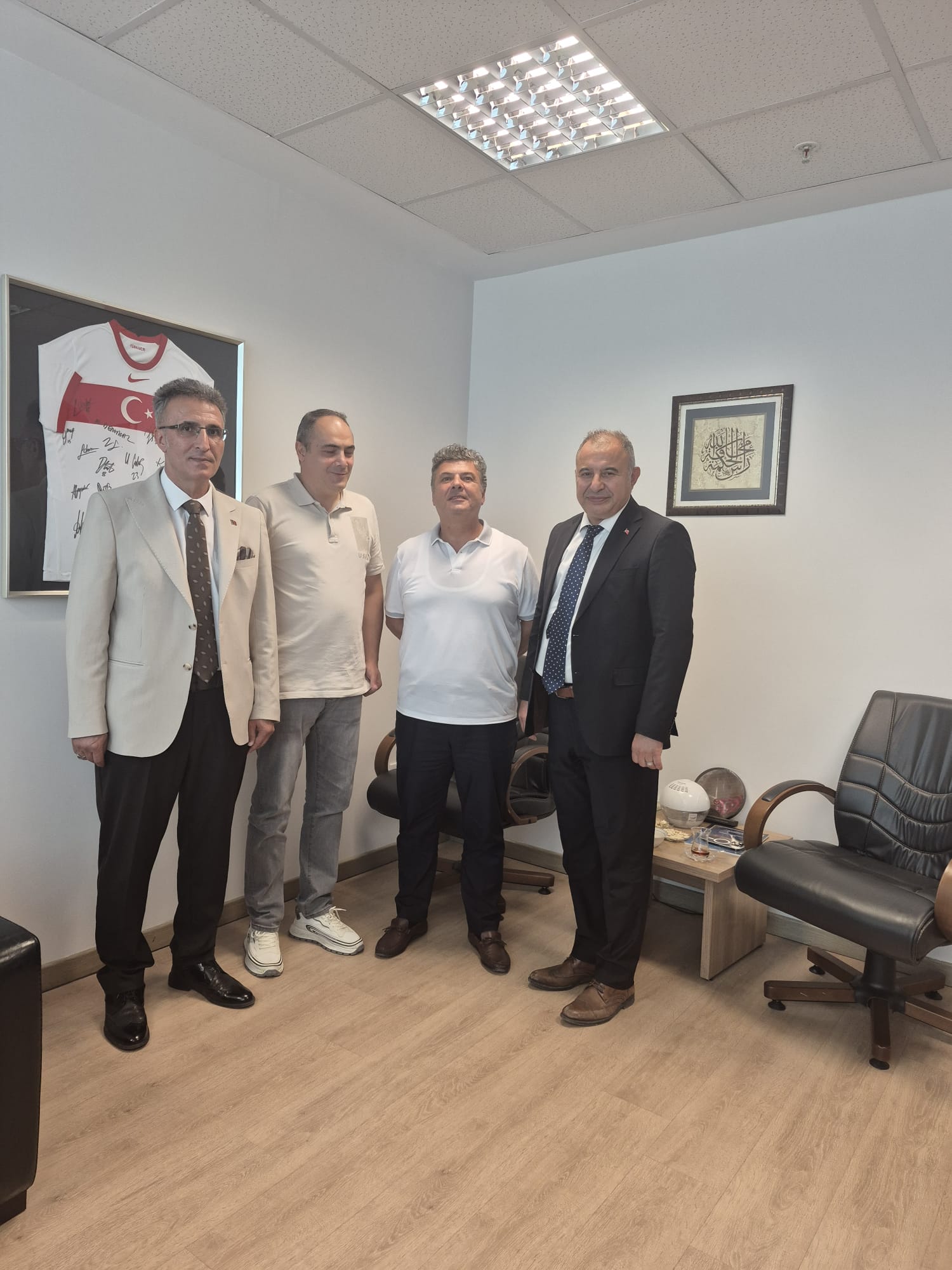 Sayın Cahit Çağatay KAYA, Sayın Nevzat KUL ve Sayın Ertuğrul TÜRK'ün Ziyareti.