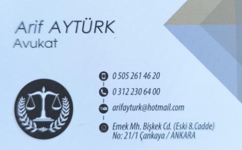 Avukat Arif AYTÜRK